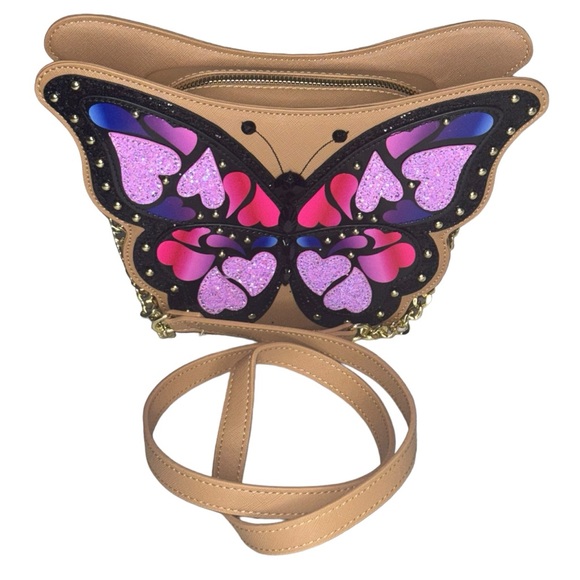 Betsey Johnson Handbags - Betsy Johnson NWT Butterfly and Hearts Shoulder Bag